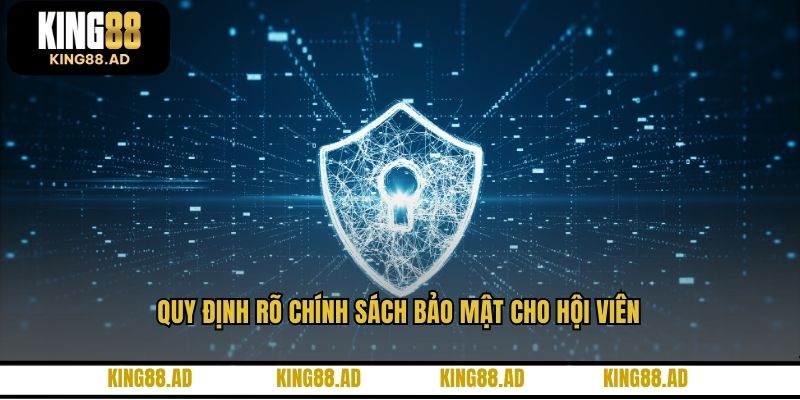 Quy định rõ chính sách bảo mật cho hội viên Quy định rõ chính sách bảo mật cho hội viên