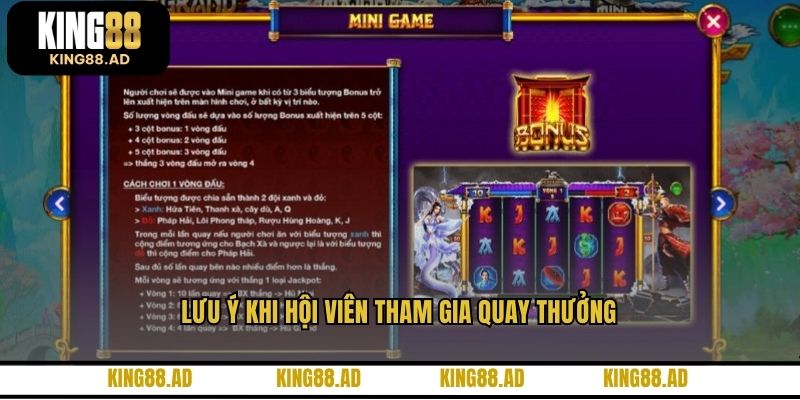 Lưu ý khi hội viên tham gia quay thưởng Lưu ý khi hội viên tham gia quay thưởng
